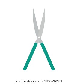garden pliers flat style icon design, Gardening planting and nature theme Vector illustration