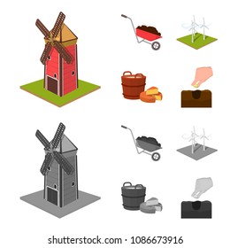 Garden, plot, ecology and other web icon in cartoon,monochrome style. Drink, liquid, farm icons in set collection.