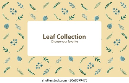 garden print jungle layout poster border wallpaper background leaf nature leaves pattern summer fall ornate trendy backdrop isolated cloth green blue yellow vector logo orange decoration abstract