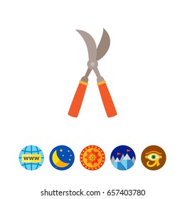 Garden pruner icon