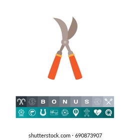 Garden pruner icon