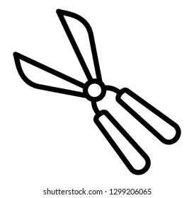 Garden pruner icon design 