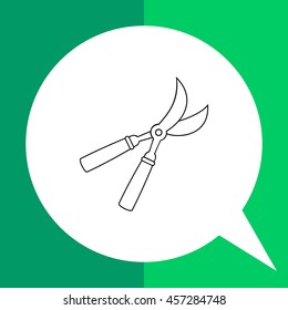 Garden Pruner Line Icon 1