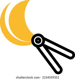 Garden prunes, illustration, vector on a white background.