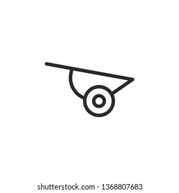 Garden, push card vector icon. Element of design tool for mobile concept and web apps vector. Thin line icon for website design and development, app development. Vector icon