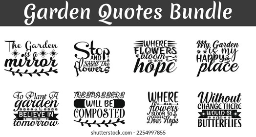 Garden Quotes Bundle, Plant Smiles cut files, Harvest Love saying eps files, SVG bundle of Grow