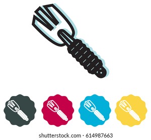 Garden Rake Icon - Illustration
