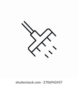 Gartenrechen-Symbol, Vektorsymbol