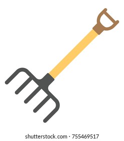 
Garden rake. A rake to remove all the fallen autumn leaves from lawn
