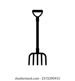 Garden rake silhouette vector illustration design on white background.