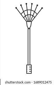 Garden rakes. The image is schematic. the EPS format.