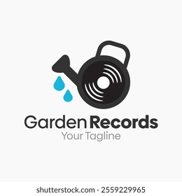 Garden Records Logo Design Template. Good for Business, Agency, Community and Organization.