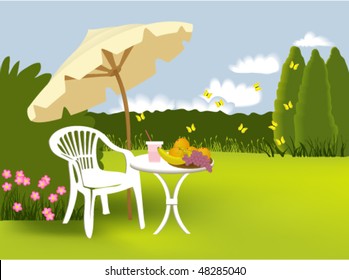 Garden relaxing
