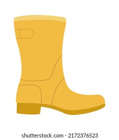 Garden rubber boot. Vector illustration