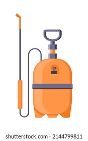 Garden sanitizer pest exterminators spraying pesticides container isometric icon vector illustration. Farming chemical poison insect spreading control prevention. Toxic insecticide care balloon