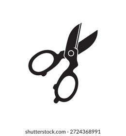 Garden scissor silhouette vector flat illustration design on white background