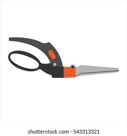 Garden scissor vector illustration.
