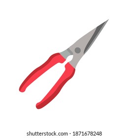 garden scissors icon of color style  vector illustration design