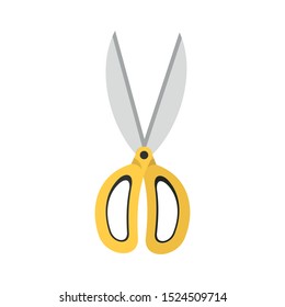 Garden scissors icon. Flat illustration of garden scissors vector icon for web design