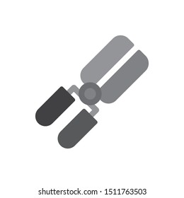 Garden scissors icon. flat simple pictogram. Secateurs vector illustration