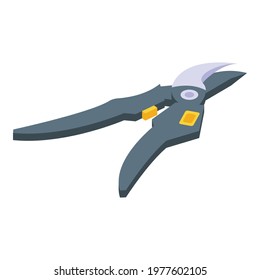 Garden scissors icon. Isometric of Garden scissors vector icon for web design isolated on white background