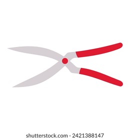 garden scissors stationery care trim colored icon element