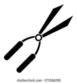 garden scissors tool pictogram