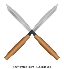 the garden scissors vector illustration