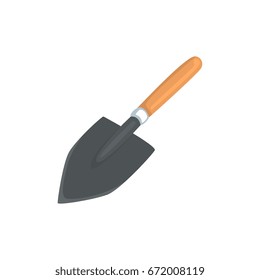 Garden scoop, agriculture tool cartoon vector Illustration
