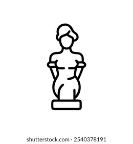 garden sculpture icon vector illustration 