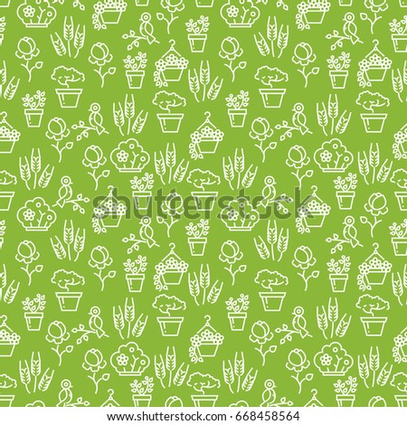 Similar – Image, Stock Photo Beautiful Paperflower bush covers the wall of residential building