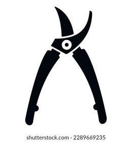 Garden secateur icon simple vector. Shears pruning. Work blade