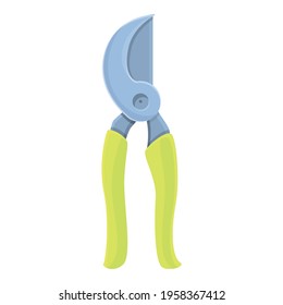 Garden Secateurs Ikone. Cartoon von Garden-Sektoren Vektorsymbol für Webdesign einzeln auf weißem Hintergrund