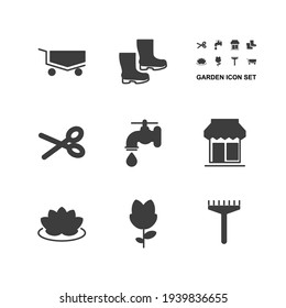 garden set icon, isolated garden set sign icon, vector illustration