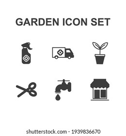 garden set icon, isolated garden set sign icon, vector illustration