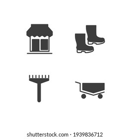 garden set icon, isolated garden set sign icon, vector illustration