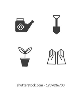 garden set icon, isolated garden set sign icon, vector illustration