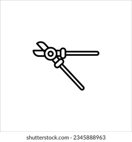 Garden Shear line icon. illustration graphic of Garden Shear line