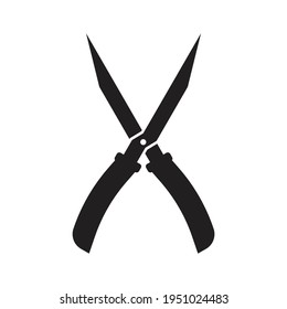 Garden shears icon design. vector illustration
