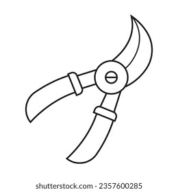 Garden Shears icon vector illustration symbol design