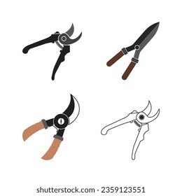 Garden Shears icon vector illustration symbol design