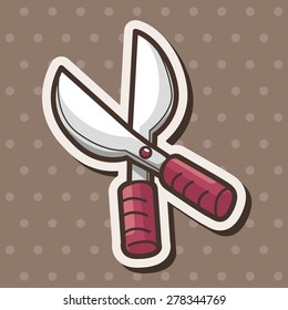 garden shears theme elements