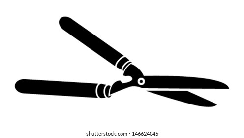 Garden shears vector illustration