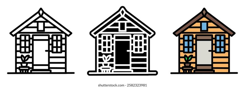 Garden Shed is a small outdoor structure used for storing gardening tools, equipment, and supplies, keeping everything organized and accessible.