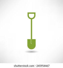 Garden shovel icon