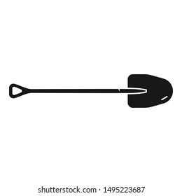 Garden shovel icon. Simple illustration of garden shovel vector icon for web design isolated on white background