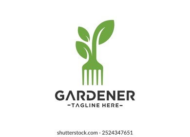 Design de logotipo de pá de jardim é um recurso de design adequado para uma empresa de jardinagem