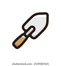 Garden shovel outline icon for graphic design, apps and websites