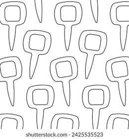 garden signs for plants for the vegetable. Line pattern, textile, background.