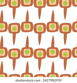garden signs for plants for the vegetable. Pattern, textile, background